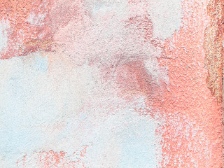 old stucco background, texture of the old wall painted with soft pink paint. mockup, copy space