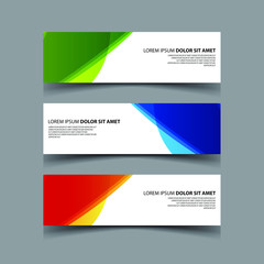 Fototapeta premium Vector Abstract design banner web template