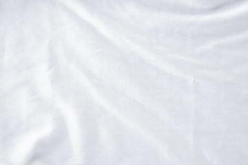 Obraz premium White crumpled cloth texture background. clean fabric texture background ,wavy fabric.