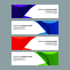 Fototapeta premium Vector Abstract design banner web template