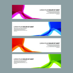 Naklejka premium Vector Abstract design banner web template