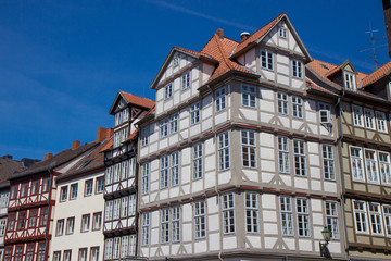 Fototapeta na wymiar old historic houses in Hanover old town