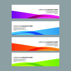 Fototapeta premium Vector Abstract design banner web template
