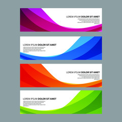 Fototapeta premium Vector Abstract design banner web template