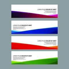 Naklejka premium Vector Abstract design banner web template