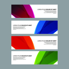 Vector Abstract design banner web template