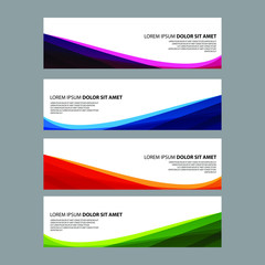 Fototapeta premium Vector Abstract design banner web template