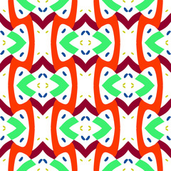 Geo seamless pattern, geometrical ornament, seamless fabric print, colorful geometric background, vintage seamless background