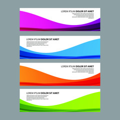 Fototapeta premium Vector Abstract design banner web template