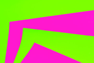 Trendy bold color duotone neon background in pink and green with place for text