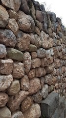 old stone wall in peru