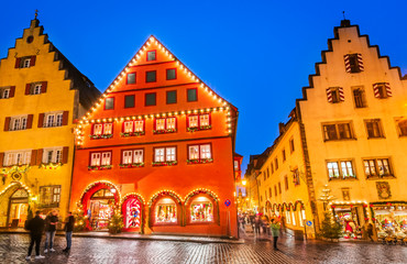 Rothenburg ob der Tauber, Christmas Franconia, Germany