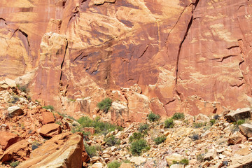 Ancient Fremont People petroglyphs make present day visitor aware of their existence oin the...