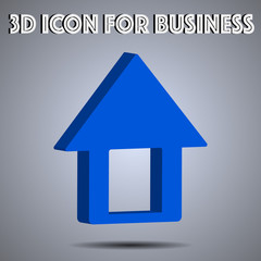 Smarthouse, smart home 3D Icon vector illustration. Technology theme icon from iot set. Isometric flat seo design. Digital web objects and symbols for app, vlog, blog, business, social media