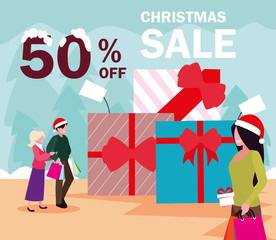 christmas promotions and discounts , winter sales