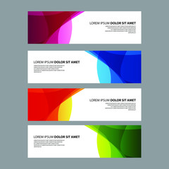 Naklejka premium Vector Abstract design banner web templateVector Abstract design banner web templateVector Abstract design banner web template