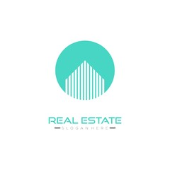 real estate logo design vector