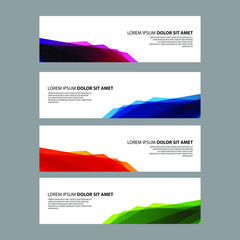 Fototapeta premium Vector Abstract design banner web template