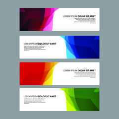 Fototapeta premium Vector Abstract design banner web template