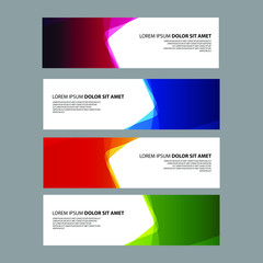 Fototapeta premium Vector Abstract design banner web template
