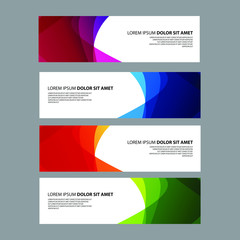 Fototapeta premium Vector Abstract design banner web template