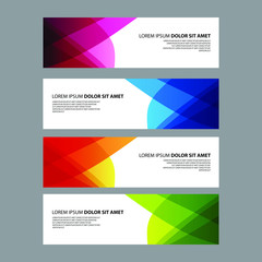 Fototapeta premium Vector Abstract design banner web template