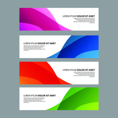 Fototapeta premium Vector Abstract design banner web template