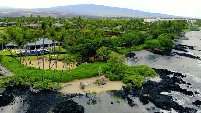Big Island Hawaii Waikoloa Kohala Reveal Aerial Drone Footage