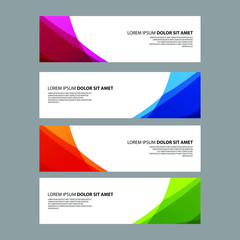 Fototapeta premium Vector Abstract design banner web template