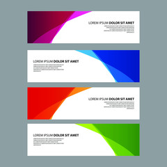 Fototapeta premium Vector Abstract design banner web template
