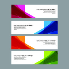 Fototapeta premium Vector Abstract design banner web template
