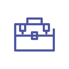 hand luggage in white background