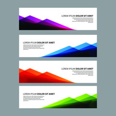 Fototapeta premium Vector Abstract design banner web template