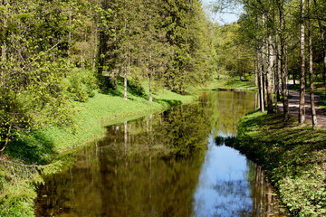 River in spring park