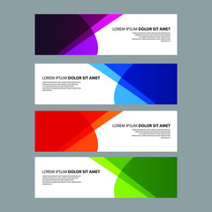 Fototapeta premium Vector Abstract design banner web template