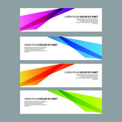 Fototapeta premium Vector Abstract design banner web template