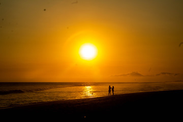 sunset at the sea