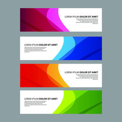 Fototapeta premium Vector Abstract design banner web template