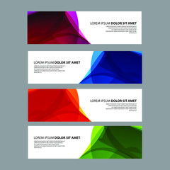 Fototapeta premium Vector Abstract design banner web template