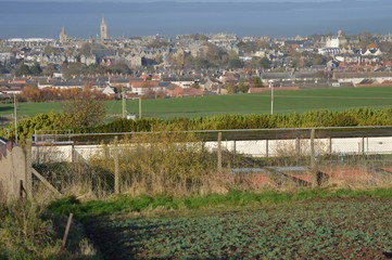 Views over St Andrews, Fife, from Pipeland Hill