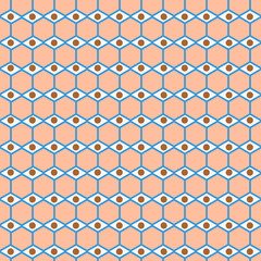 Geometric lines Pattern.Abstract Vector seamless repeat pattern.