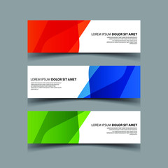 Fototapeta premium Vector Abstract design banner web template