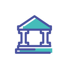 capitol building on white background