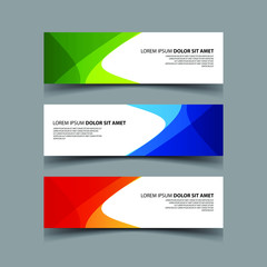 Fototapeta premium Vector Abstract design banner web template