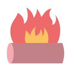 bonfire wooden flame hot icon