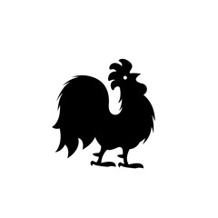 Rooster vector icon illustration isolated on white background