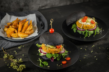 Tasty grilled veggie burgers