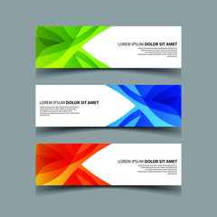 Fototapeta premium Vector Abstract design banner web template