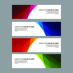 Naklejka premium Vector Abstract design banner web template