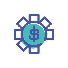 gearwheel tool in white background